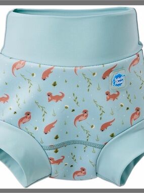 Splash About Happy Nappy Reusable Swim Diaper, Playful Otters, 6-12 Months